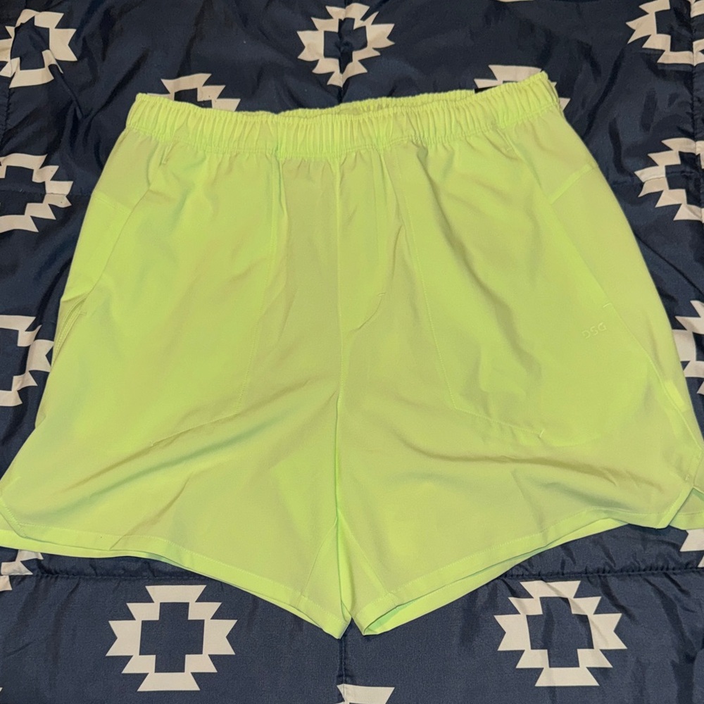 DSG Neon Green Athletic Shorts